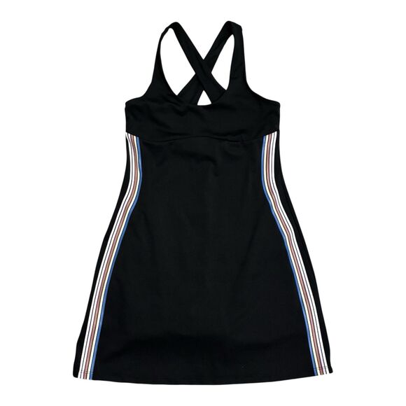 Spiritual Gangster Black Mini Dress with Striped Detail - Picture 3 of 10